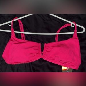 Brand new, never worn, hot pink bikini top